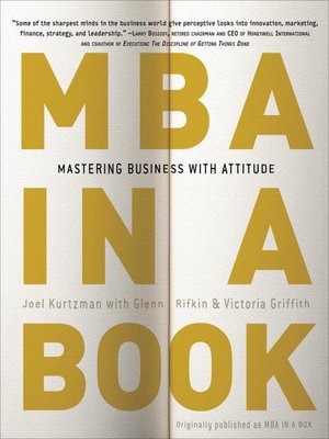 cover image of MBA in a Book